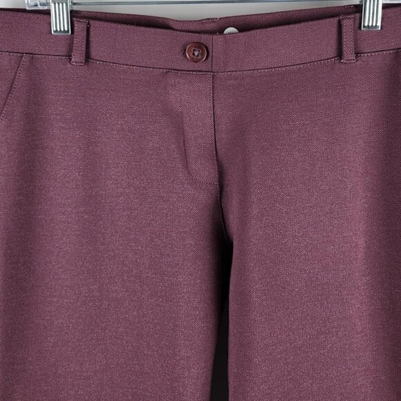 Betabrand Pants Womens XL-Long Dress Yoga Mauve Straight Leg W0076-STR (36x30) - Picture 2 of 9